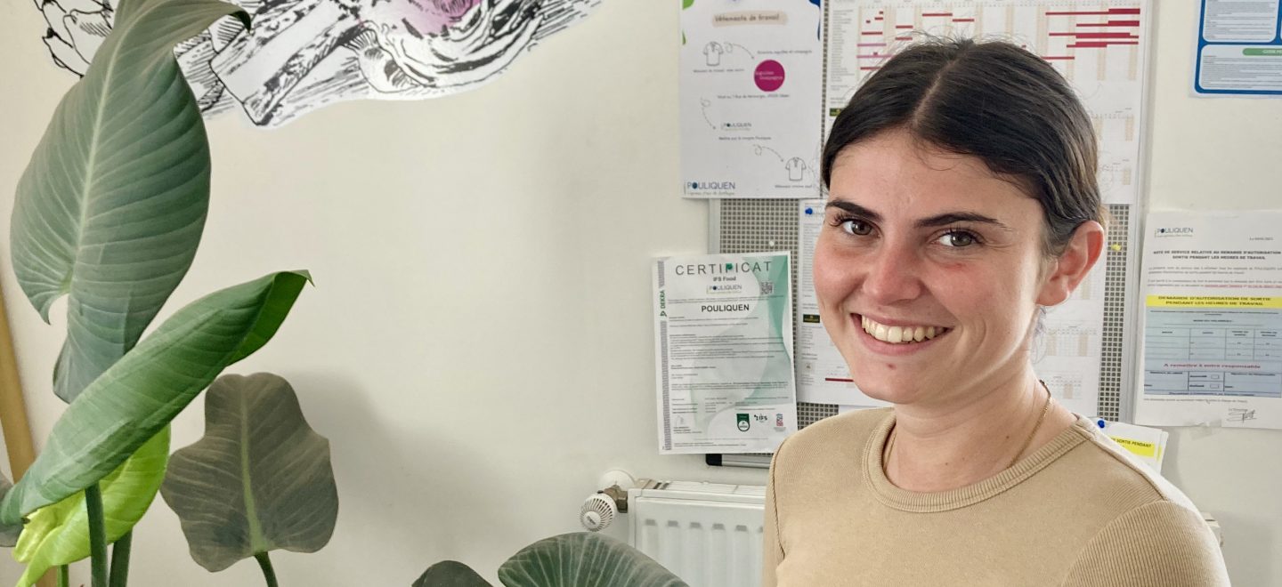 Servann, en contrat d'alternance RH chez Pouliquen, négociant de légumes frais de Bretagne